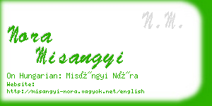 nora misangyi business card